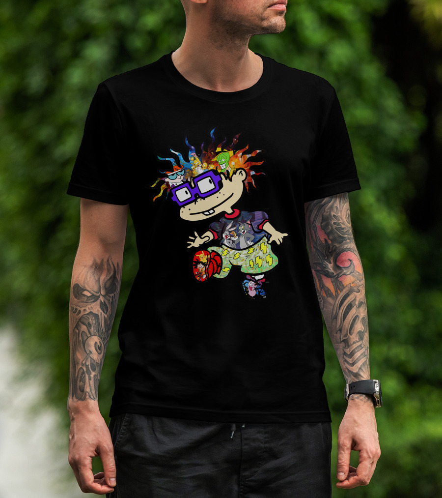 Rugrats Chuckie Galaxy Characters Fusion T-Shirt