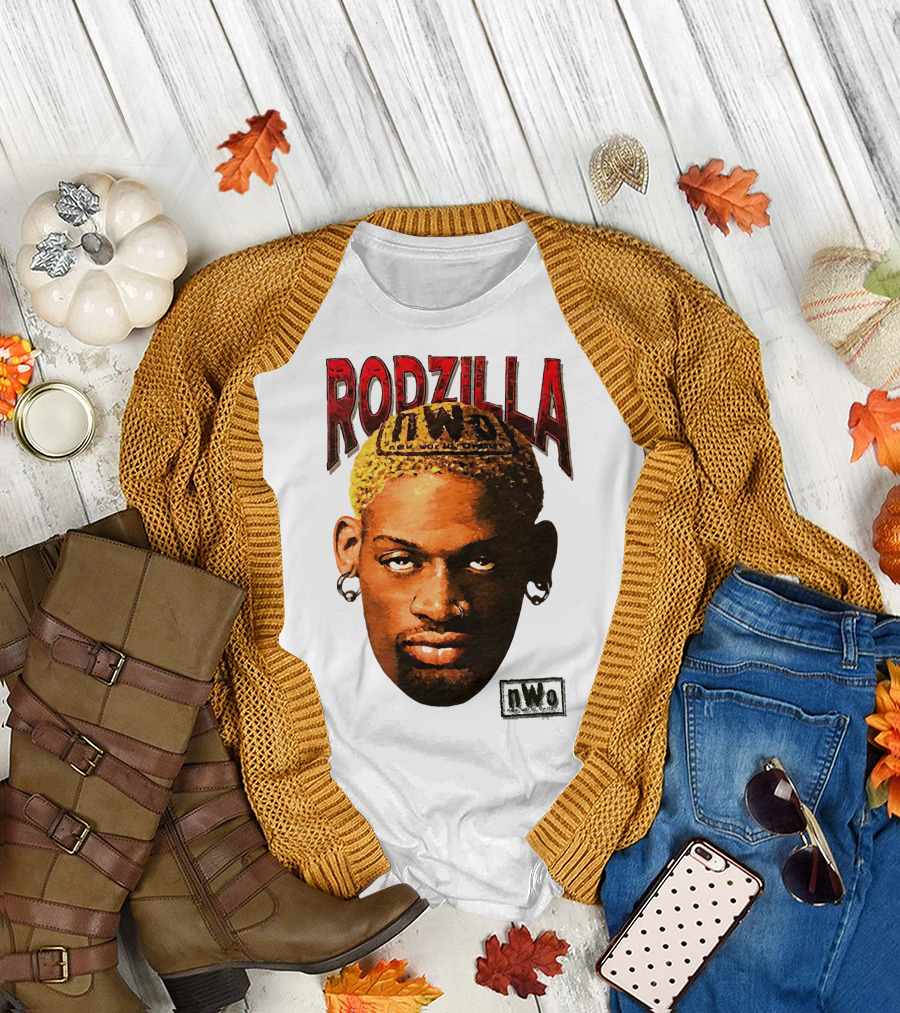Dennis Rodman Rodzilla nWo Wrestling Legend The Worm T-Shirt