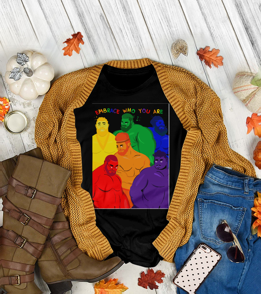 EMBRACE WHO YOU ARE Rainbow Body Diversity T-Shirt