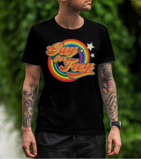 Gay For Trey Phish Rainbow Stars T-Shirt