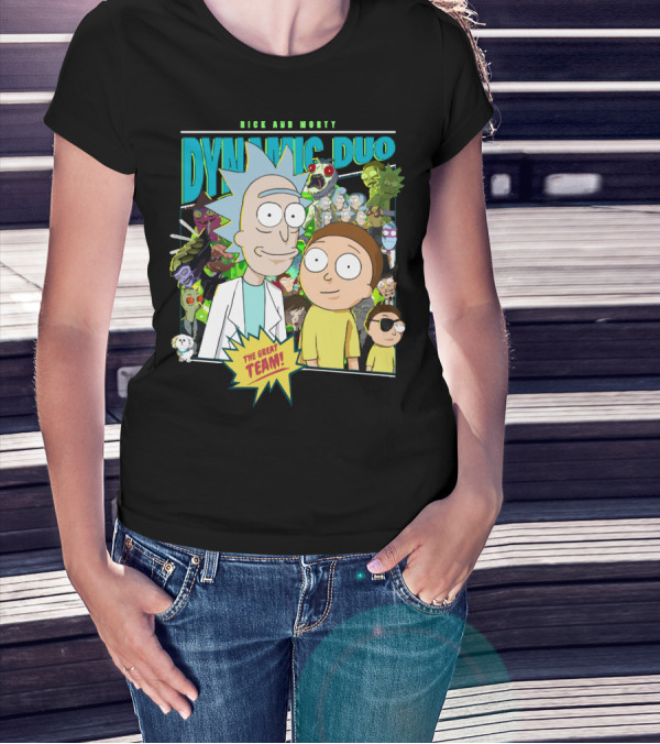 Rick And Morty Dynamic Duo The Great Team T-Shirt