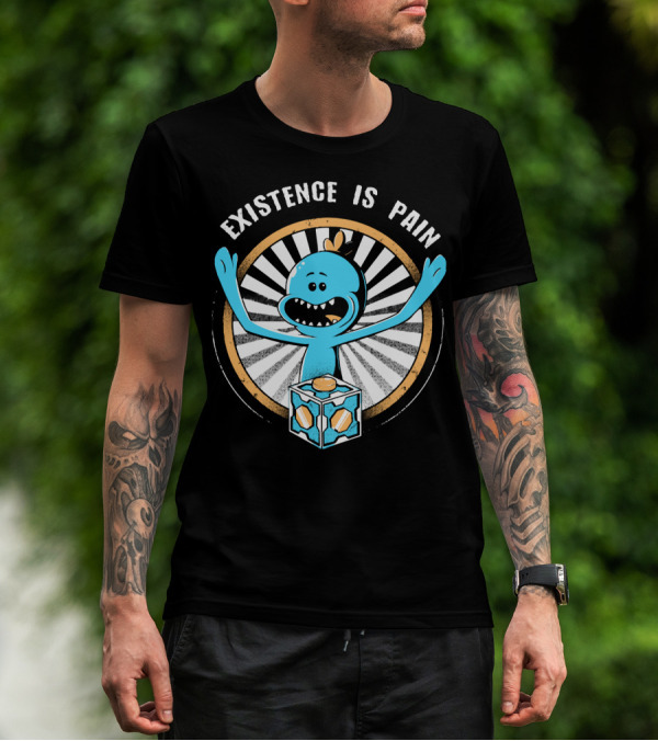 Existence Is Pain Mr. Meeseeks Rick And Morty Cube T-Shirt