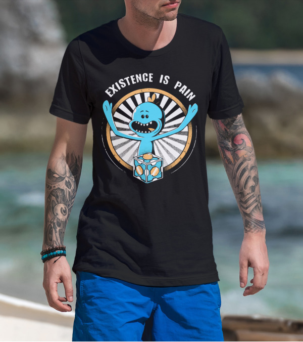 Existence Is Pain Mr. Meeseeks Rick And Morty Cube T-Shirt