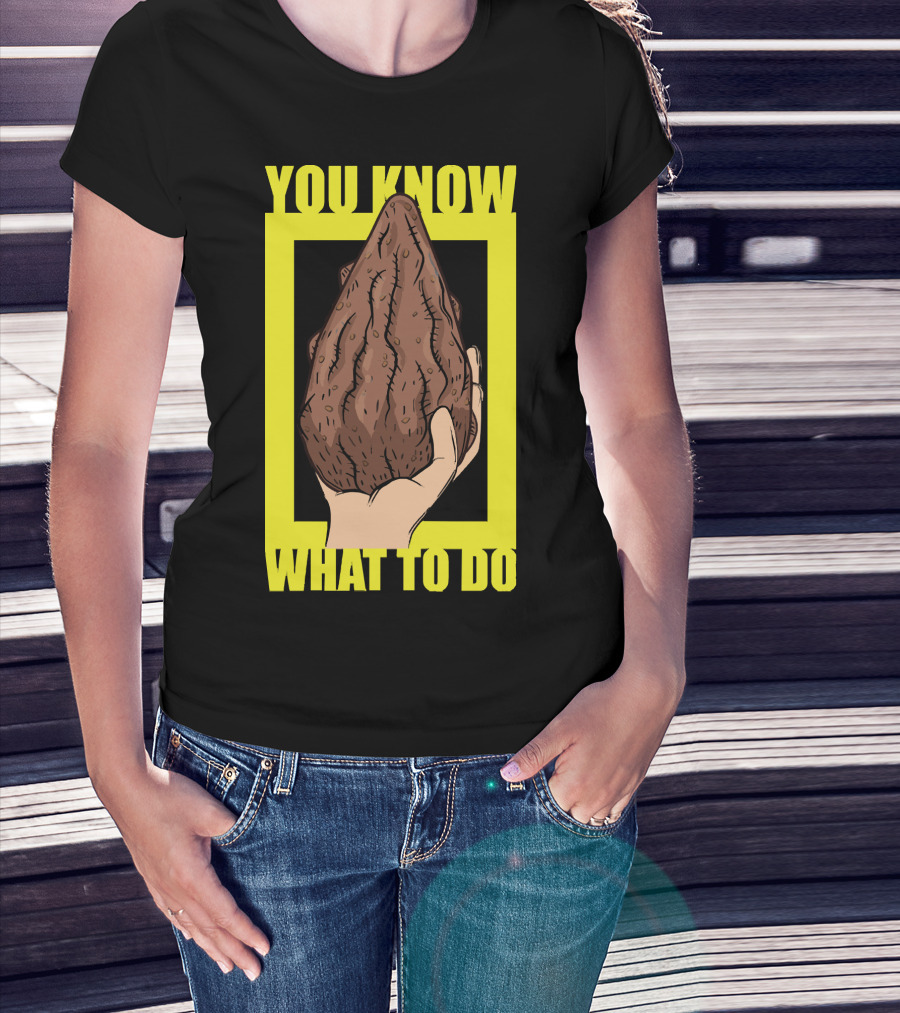 Morty Mega Seeds You Know What To Do Hand Holding Brown Seed T-Shirt