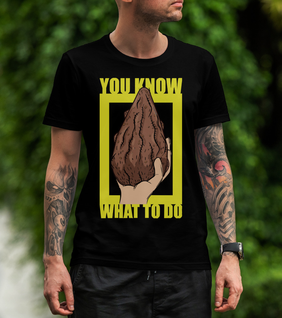 Morty Mega Seeds You Know What To Do Hand Holding Brown Seed T-Shirt