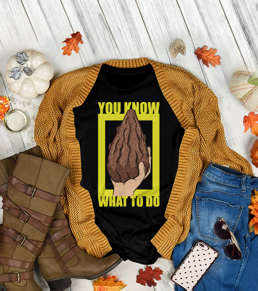 Morty Mega Seeds You Know What To Do Hand Holding Brown Seed T-Shirt