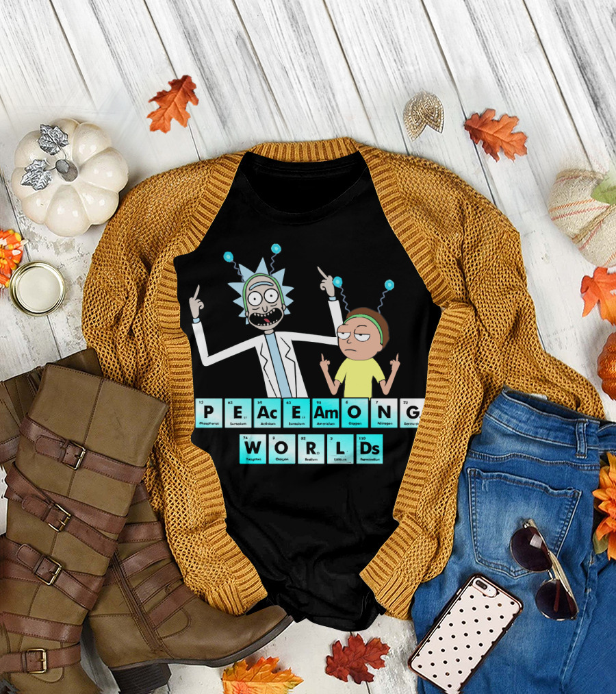 Peace Among Worlds Periodic Table Rick and Morty T-Shirt