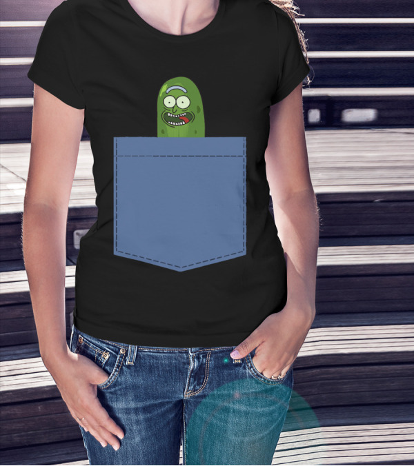 Pickle Rick Pocket Adventure T-Shirt