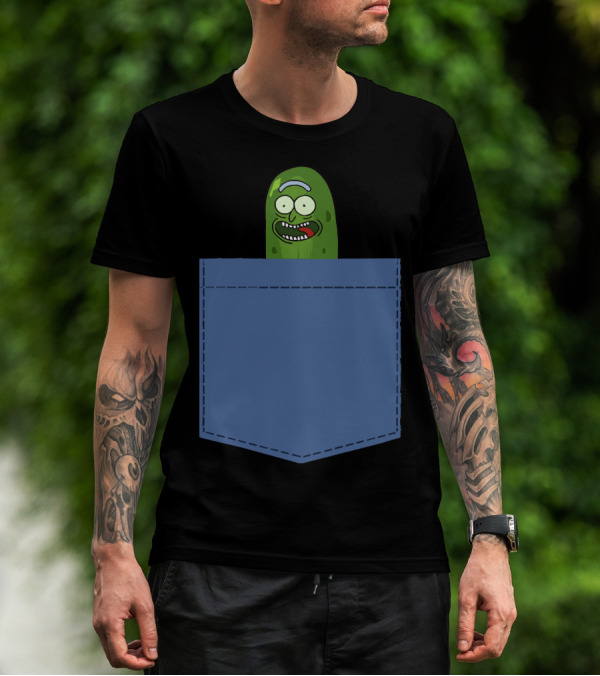 Pickle Rick Pocket Adventure T-Shirt