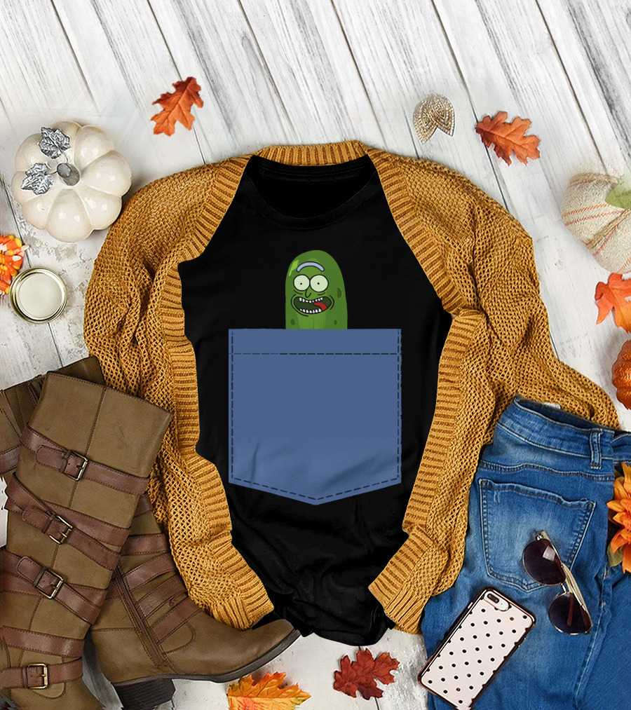 Pickle Rick Pocket Adventure T-Shirt