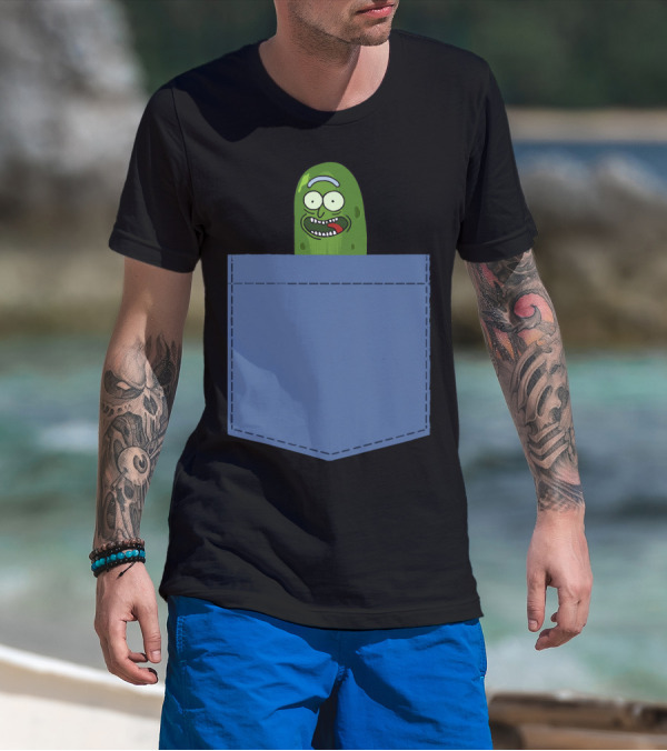 Pickle Rick Pocket Adventure T-Shirt