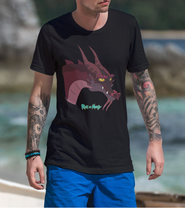 Rick And Morty Dragon Head T-Shirt