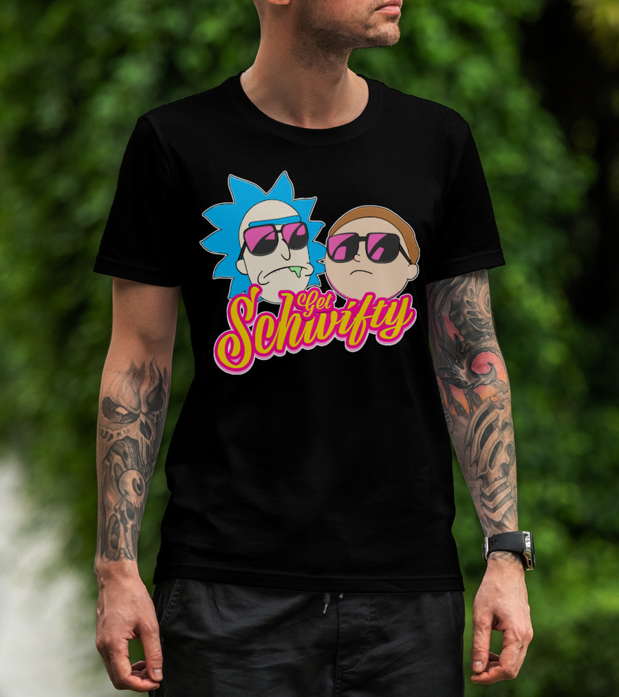 Rick And Morty Get Schwifty Sunglasses Edition T-Shirt