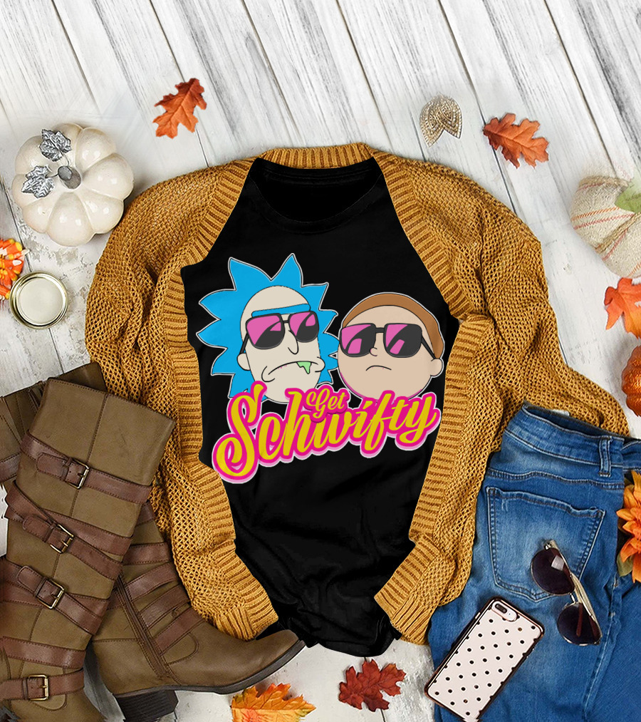 Rick And Morty Get Schwifty Sunglasses Edition T-Shirt