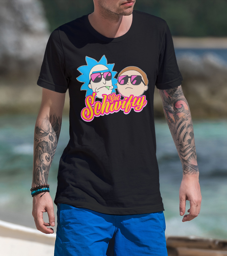 Rick And Morty Get Schwifty Sunglasses Edition T-Shirt