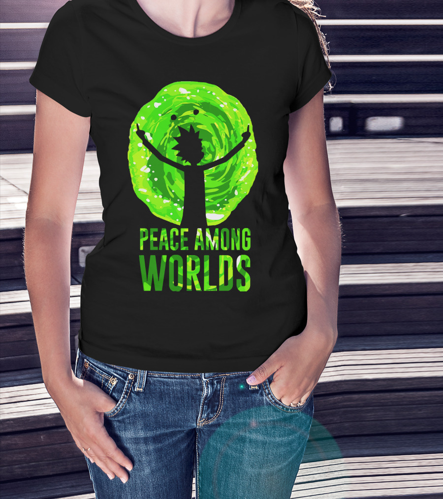 Rick And Morty Peace Among Worlds Portal T-Shirt