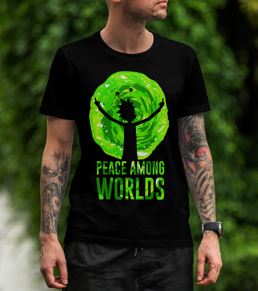 Rick And Morty Peace Among Worlds Portal T-Shirt