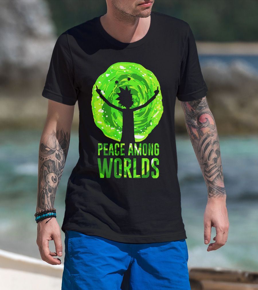 Rick And Morty Peace Among Worlds Portal T-Shirt