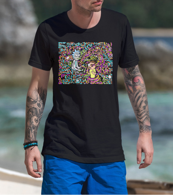 Rick And Morty Show Me What You Got Psychedelic Labyrinth T-Shirt
