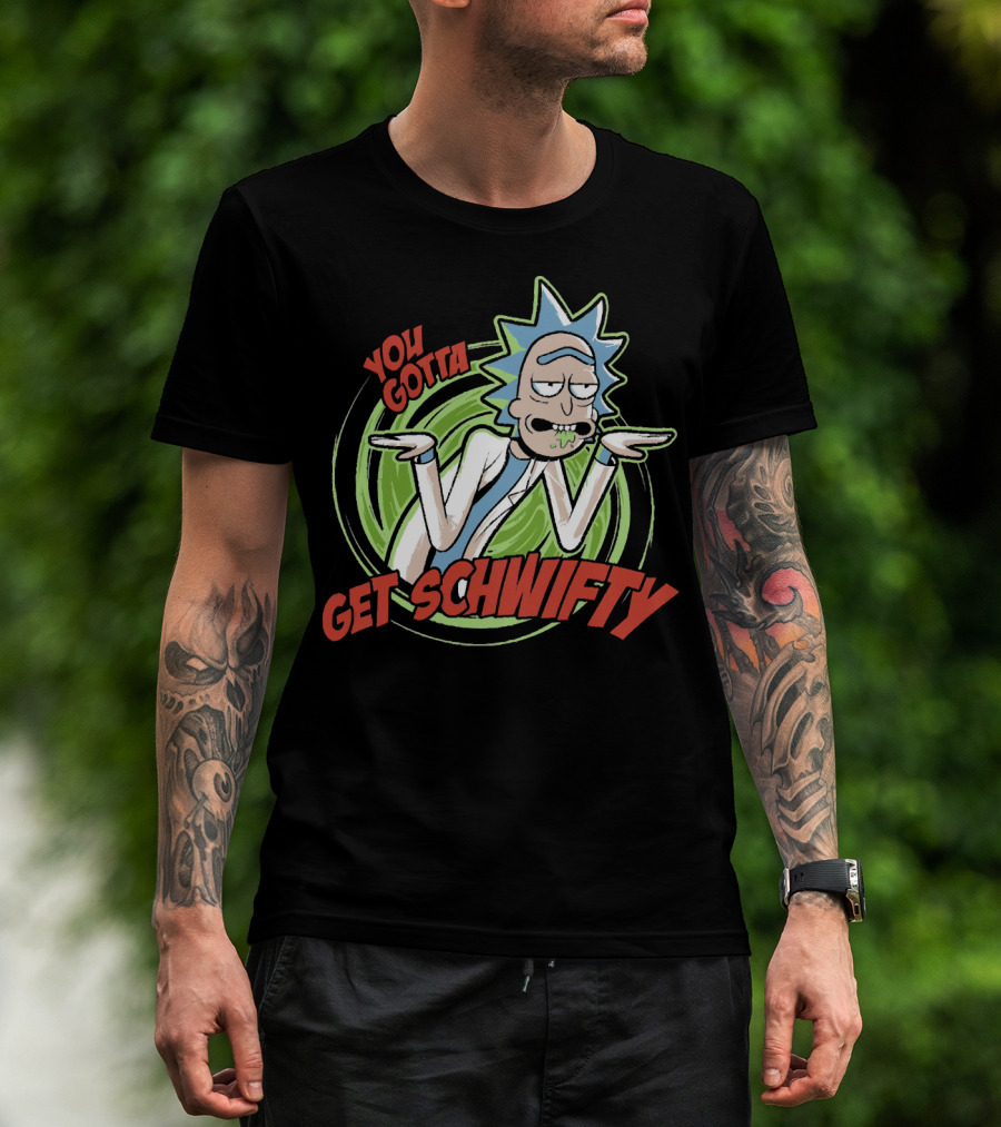 You Gotta Get Schwifty Rick And Morty Portal Image T-Shirt