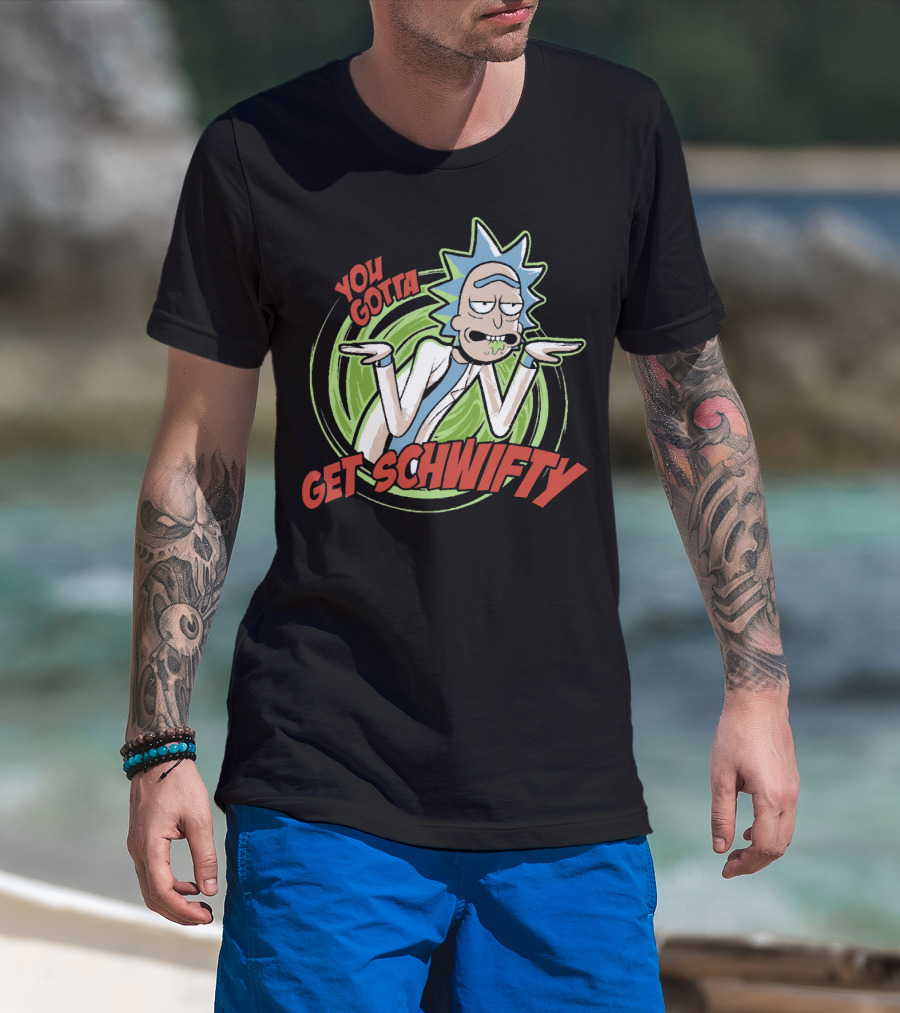 You Gotta Get Schwifty Rick And Morty Portal Image T-Shirt