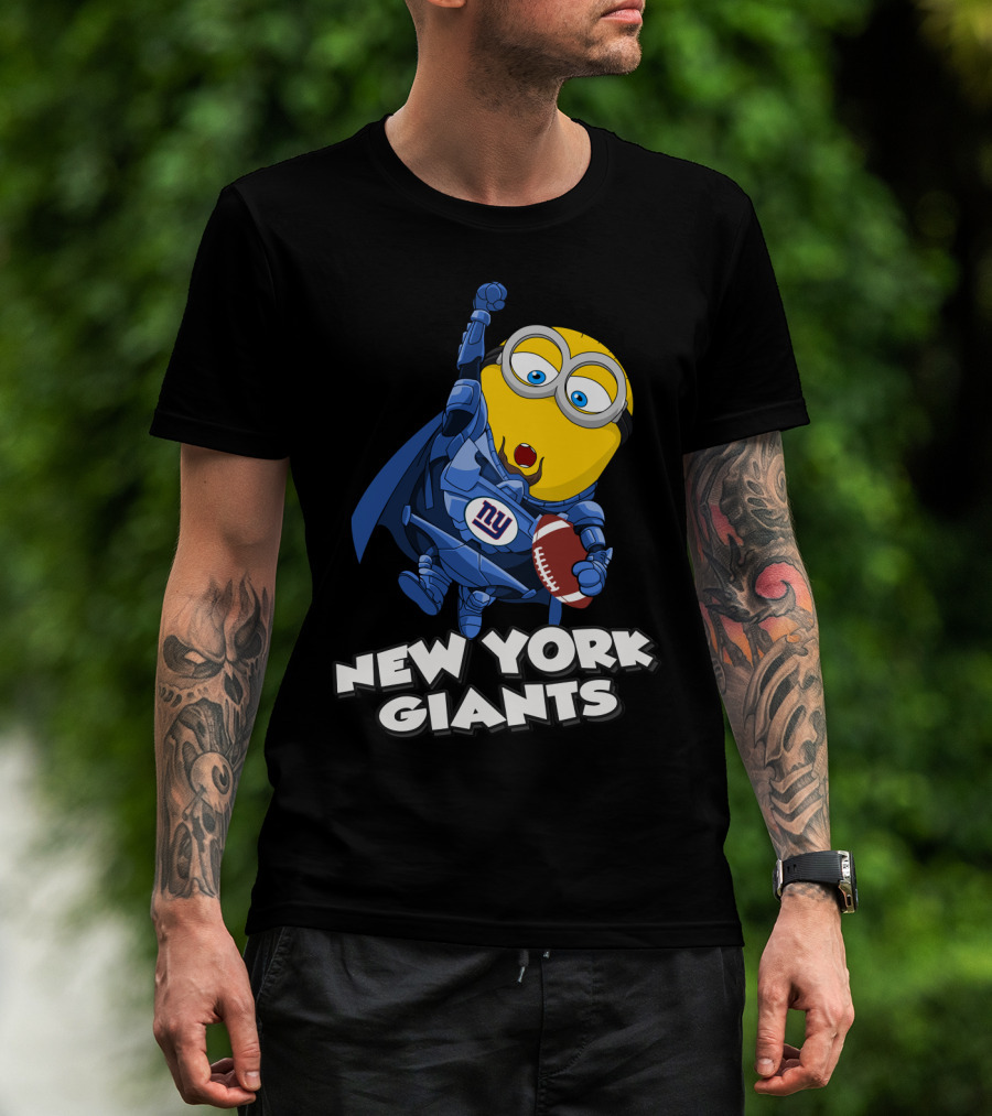 New York Giants Minion Football Superhero T-Shirt