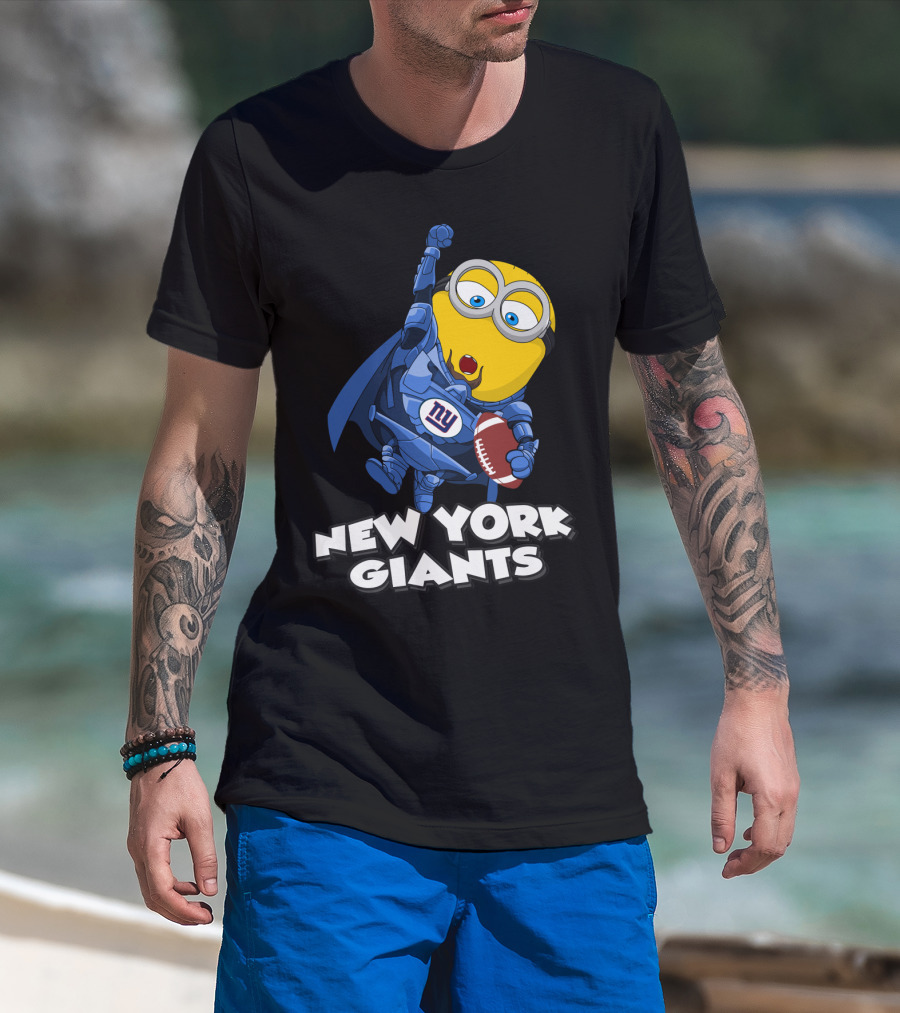 New York Giants Minion Football Superhero T-Shirt