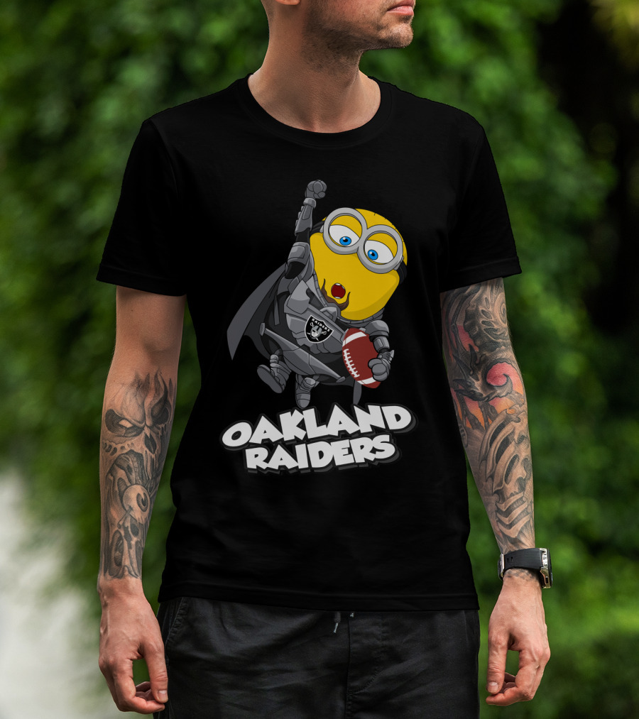 Oakland Raiders Minion Football Player T-Shirt