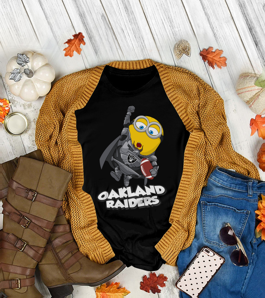 Oakland Raiders Minion Football Player T-Shirt