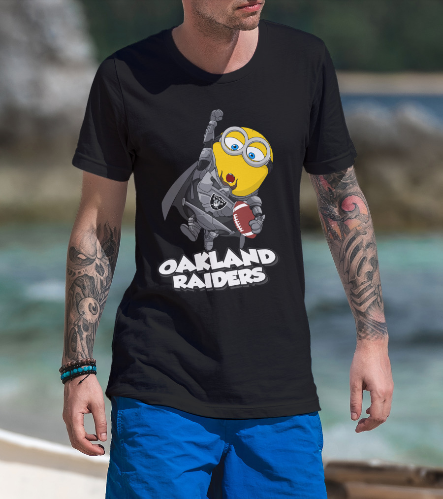 Oakland Raiders Minion Football Player T-Shirt