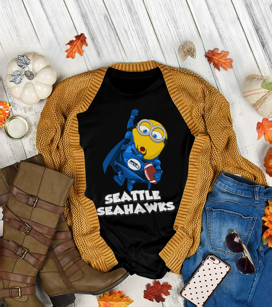 Seattle Seahawks Minion Football Fan T-Shirt