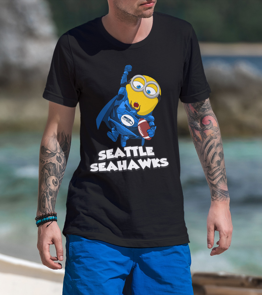 Seattle Seahawks Minion Football Fan T-Shirt