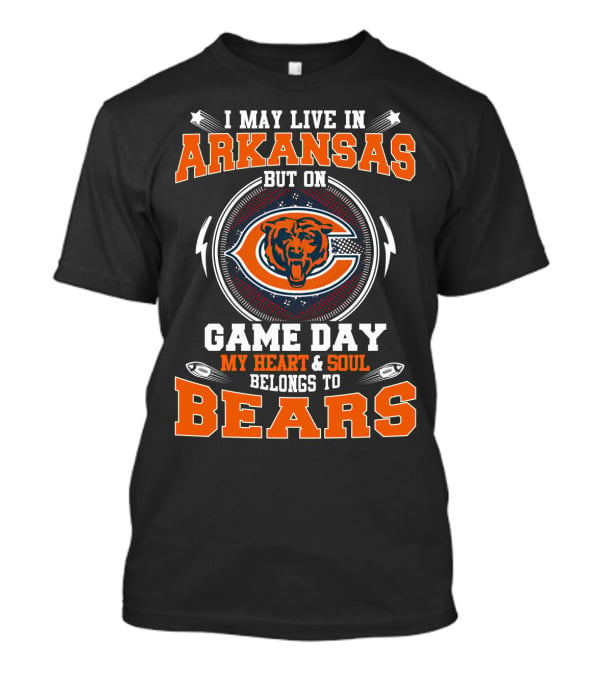 Arkansas Heart And Soul On Game Day Belongs To Bears T-Shirt