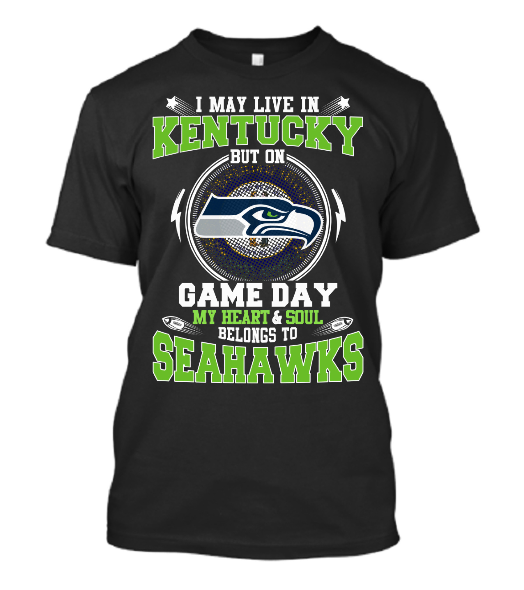 Kentucky Game Day My Heart & Soul Belongs To Seahawks T-Shirt