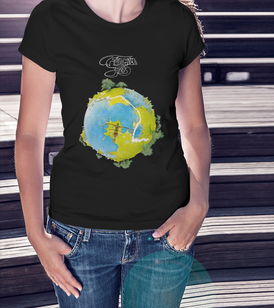 Fragile Yes Planet Cover T-Shirt