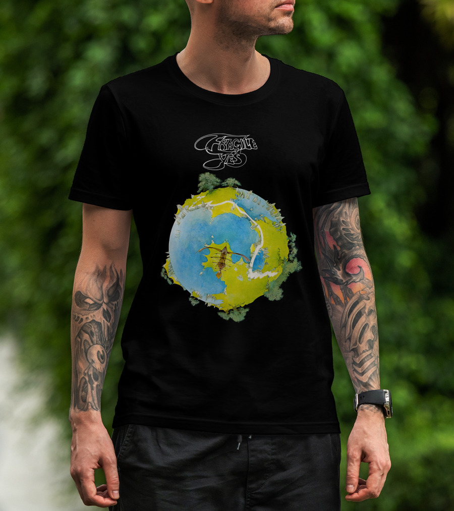 Fragile Yes Planet Cover T-Shirt