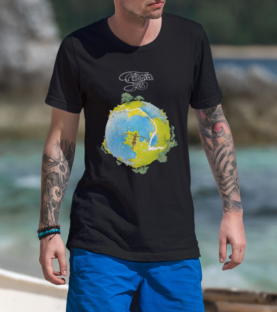 Fragile Yes Planet Cover T-Shirt