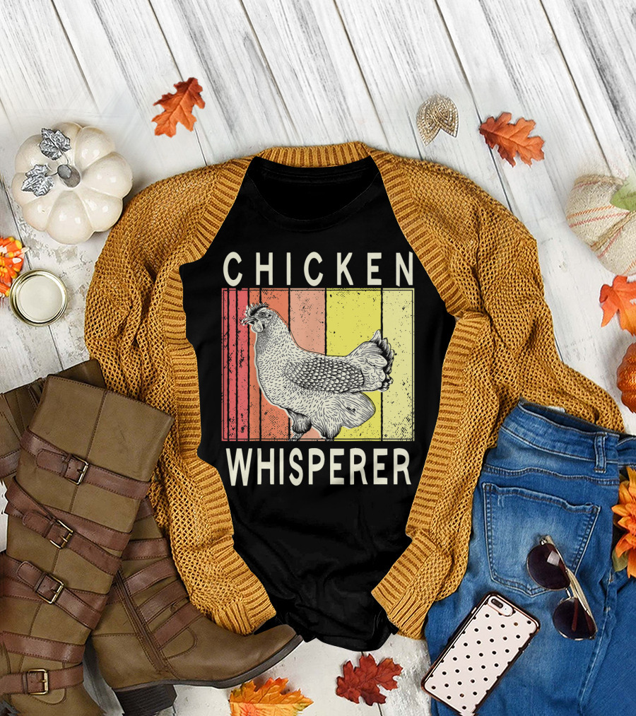 Chicken Whisperer Vintage Illustration for Chicken Farmer Enthusiasts T-Shirt