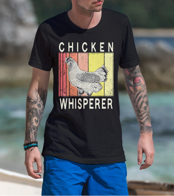 Chicken Whisperer Vintage Illustration For Chicken Farmer Enthusiasts T-Shirt