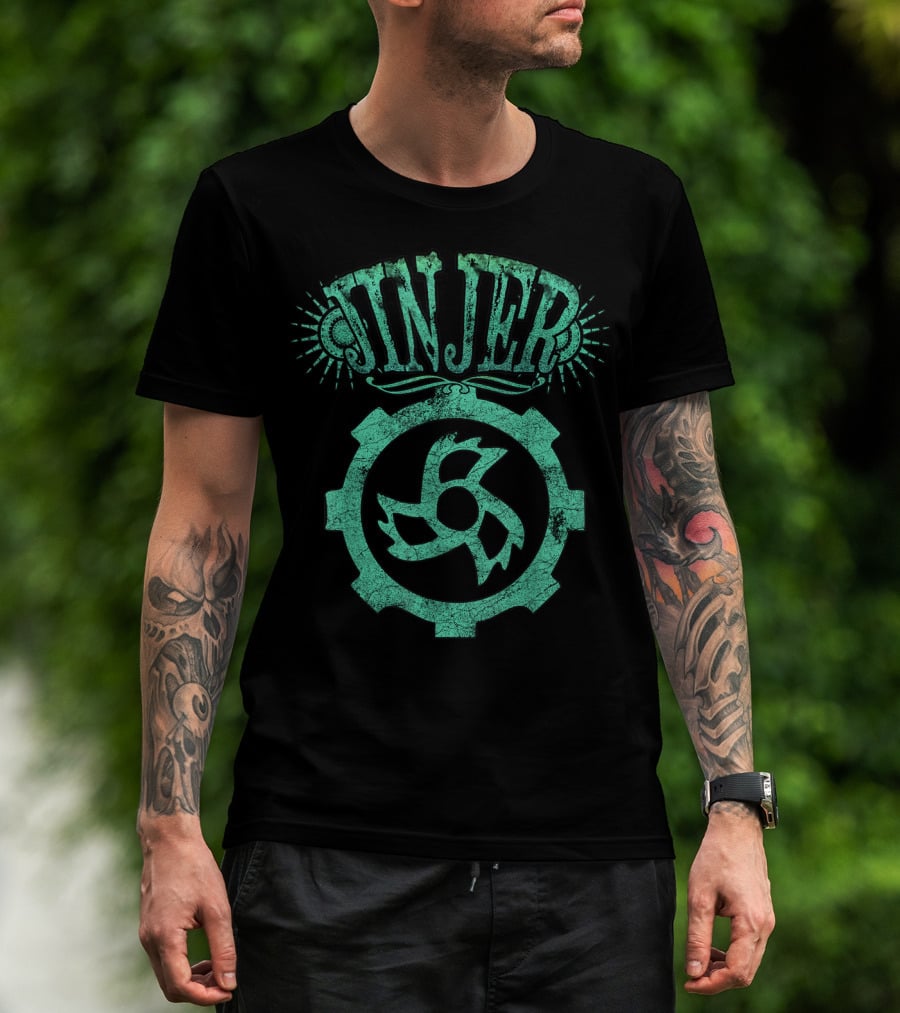 Jinjer Industrial Gear Deco Starburst T-Shirt