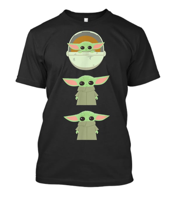 The Child Floating Pod Cartoon Characters T-Shirt