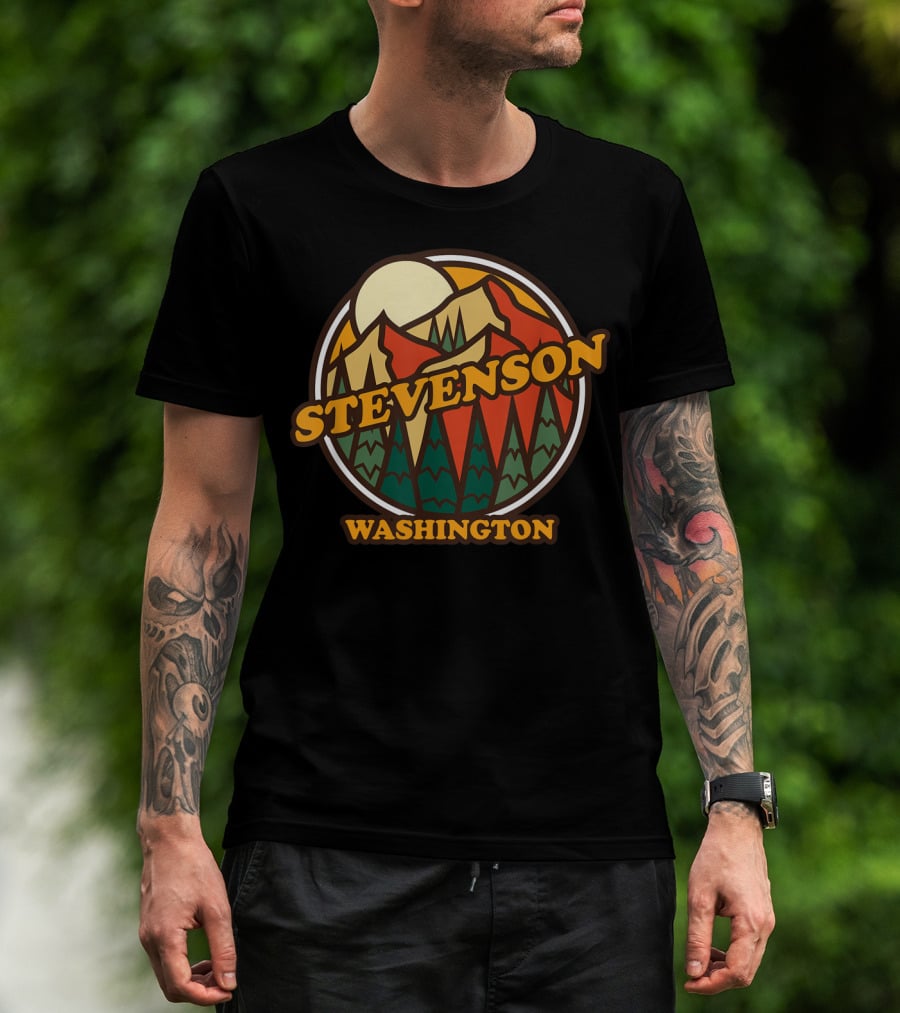 Stevenson Washington Vintage Mountain Hiking Adventure T-Shirt