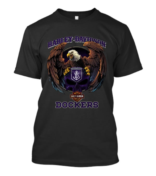 Harley Davidson Fremantle Dockers Motor Cycles Eagle T-Shirt