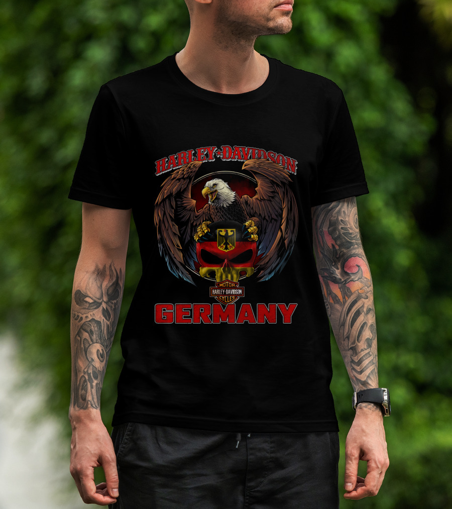 Harley Davidson Germany Eagle Motor Cycles T-Shirt