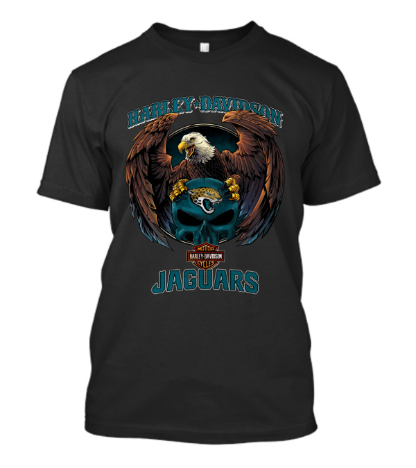 Harley Davidson Motorcycles Jacksonville Jaguars Eagle T-Shirt