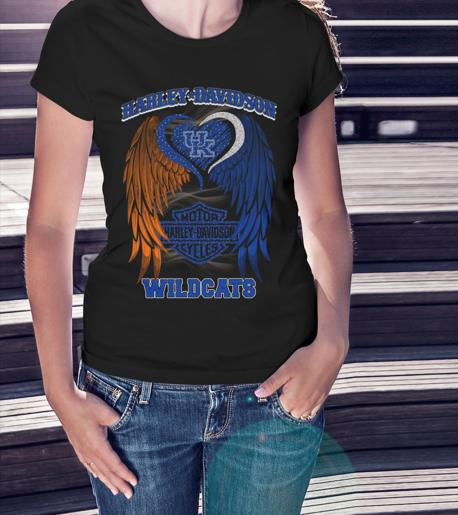 Harley Davidson Kentucky Wildcats Motor Cycles T-Shirt