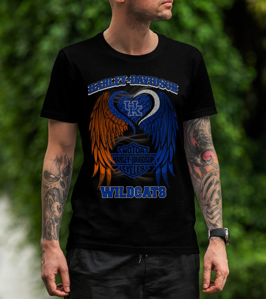 Harley Davidson Kentucky Wildcats Motor Cycles T-Shirt