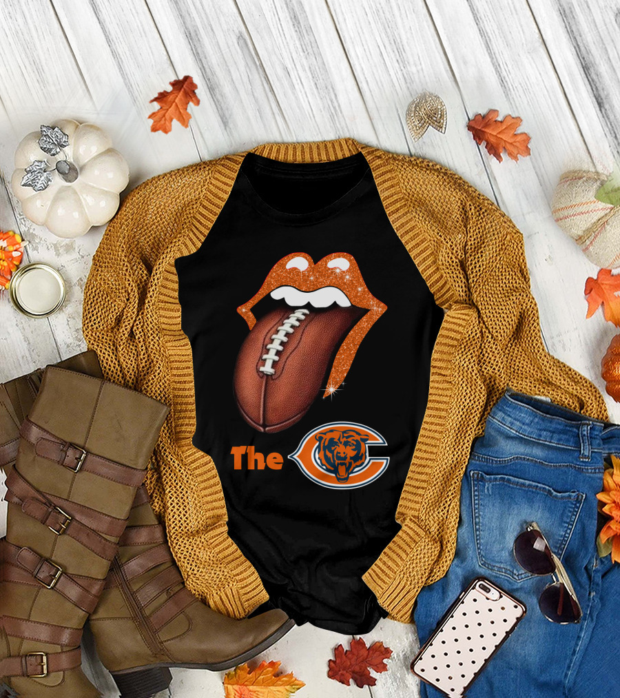 The Bears Football Lips T-Shirt