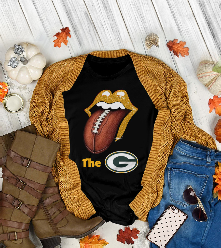 The Smile Packers Football Glitter T-Shirt