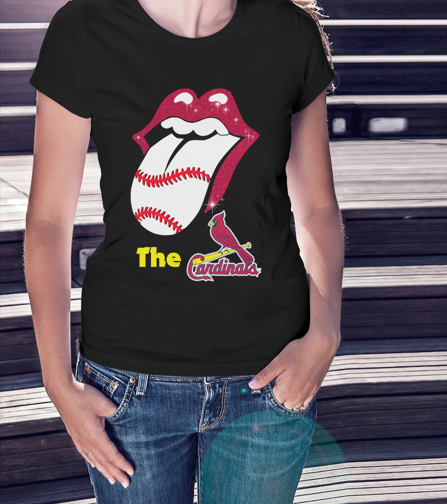 The Cardinals Baseball Tongue Lips T-Shirt
